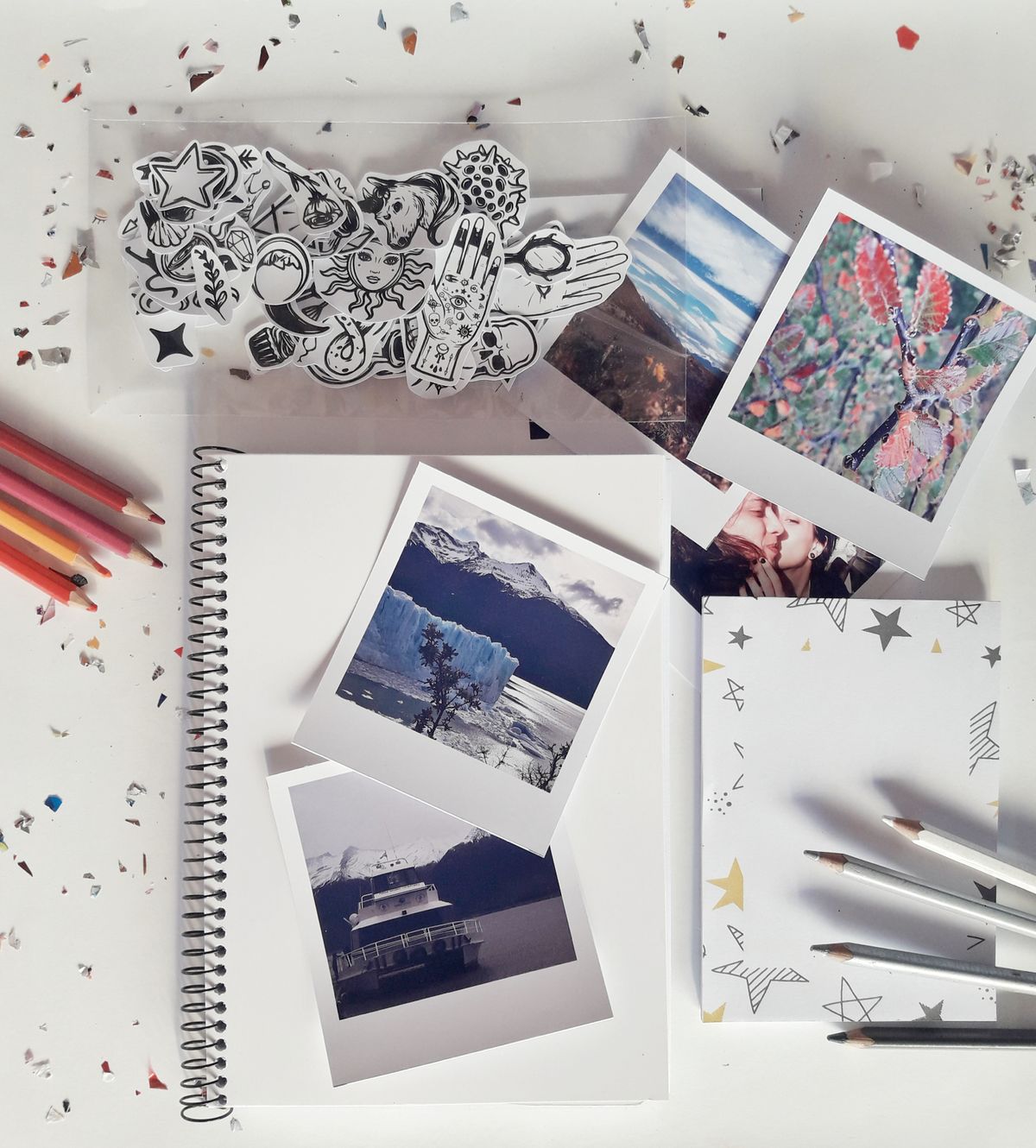 Flat-lay content props